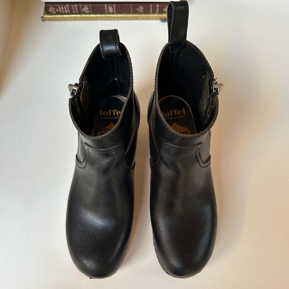 Swedish Hasbeens Zip It Clog Bootie Size 37 / 7 - Picture 5 of 11